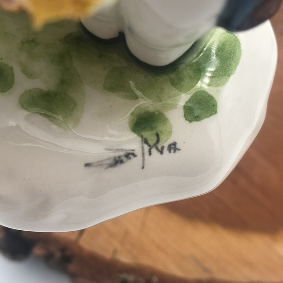 VTG Lino Zampiva Spaghetti Ware Boy & Girl Figurine 6" Signed & Stamped - Picture 8 of 11